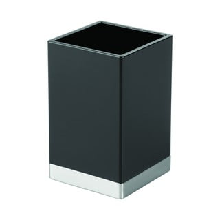 Crna kutija za odlaganje iDesign Clarity, 6 x 6 cm