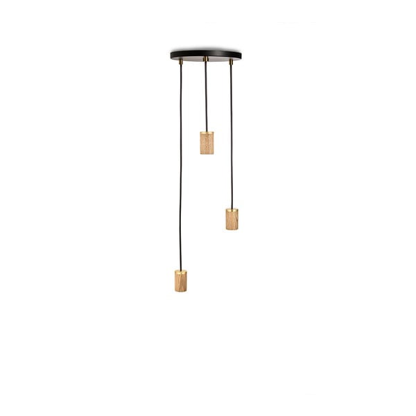 Crna/u prirodnoj boji viseća svjetiljka s mogućnosti zatamnjivanja ø 25 cm – tala