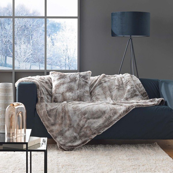 Ukrasni jastuk od umjetnog krzna 45x45 cm Antartic – douceur d'intérieur-image-1