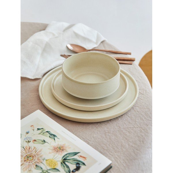 18-dijelni set krem posuđa od kamenine Bonami Selection Malia-image-1