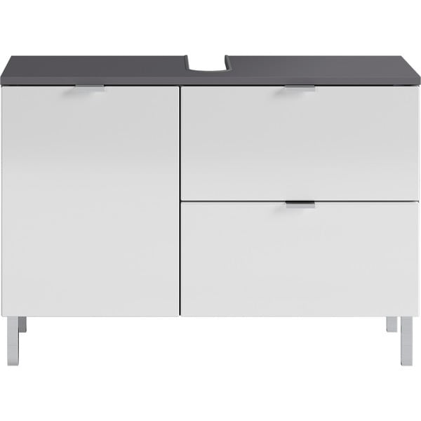 Bijelo-sivi ormarić za umivaonik Germania Mauresa, širina 80 cm-image-2