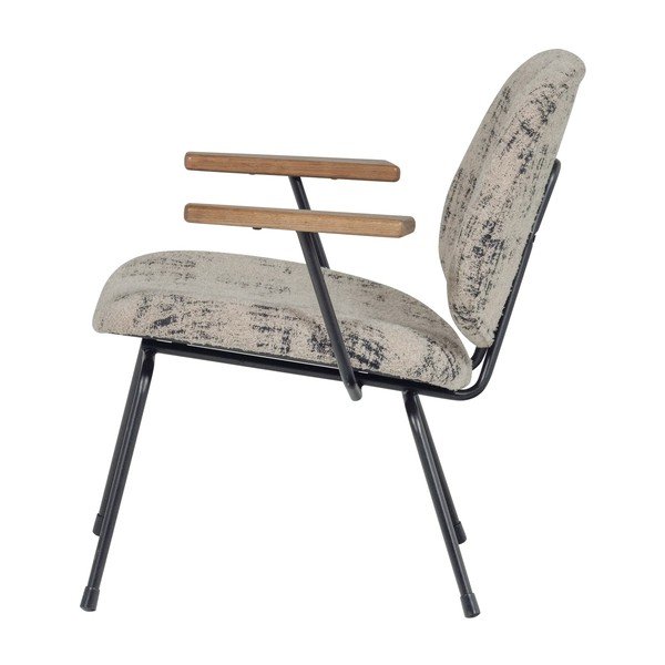 Bež fotelja od šenila Aure – WOOOD-image-3