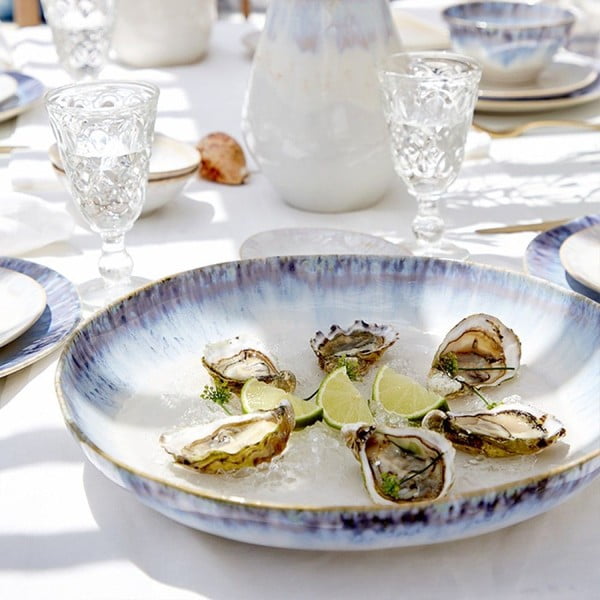 Plava zdjela za voće od kamenine Costa Nova Brisa, ⌀ 36 cm-image-1