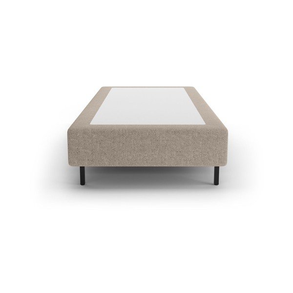 Bež tapecirani krevet bez uzglavlja 90x200 cm Whale – Micadoni -image-2