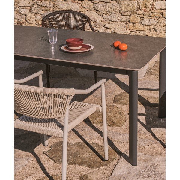 Vrtni stol s kamenom pločom stola 80x140 cm Anafi – Kave Home-image-1