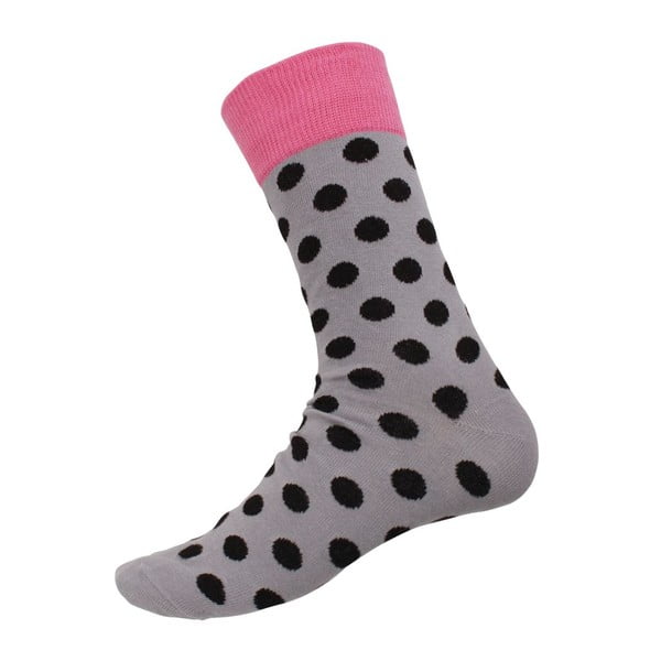 Big Dots sive čarape, veličina 40-44