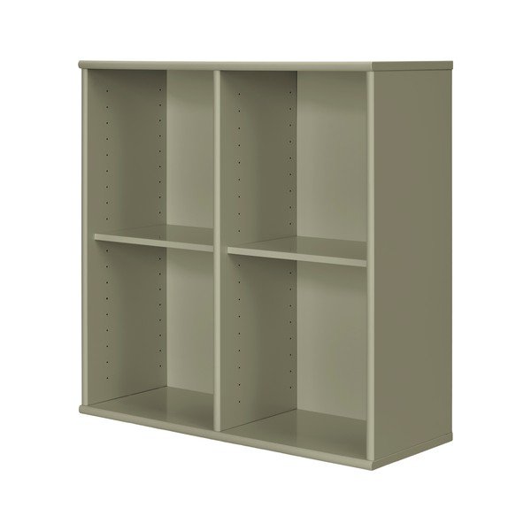 Kaki zelena viseća biblioteka 140x140x27 cm Mistral – Hammel Furniture-image-2