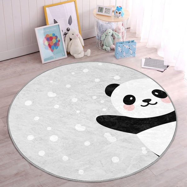 Svijetlo sivi dječji tepih ø 80 cm Comfort – Mila Home-image-4