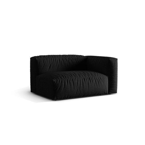 Crna modularna sjedeća garnitura (s desnim kutom) Martina – Micadoni Home-image-2