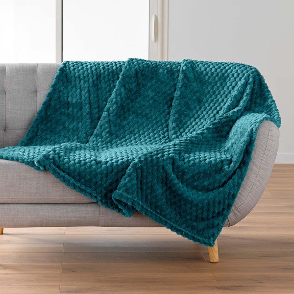 Plava deka od mikroflanela 125x150 cm Mini Frosty – douceur d'intérieur-image-1