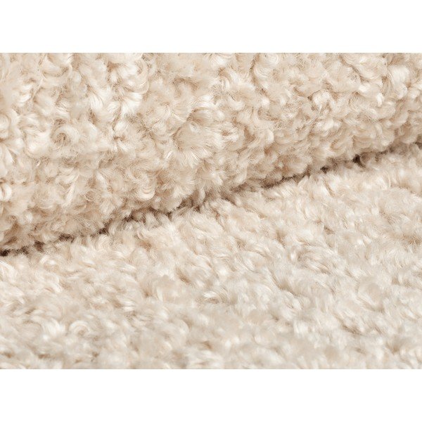 Bež tabure od bouclé tkanine Dia – Micadoni -image-2