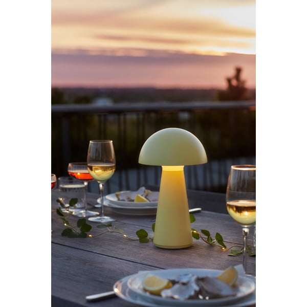 Žuta  LED stolna lampa s daljinskim upravljačem (visina 28 cm) Sam – Sirius-image-1