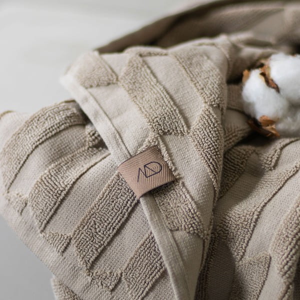 Bež pamučni ručnici u setu od 2 kom 35x55 cm Geo - Mette Ditmer Denmark-image-2