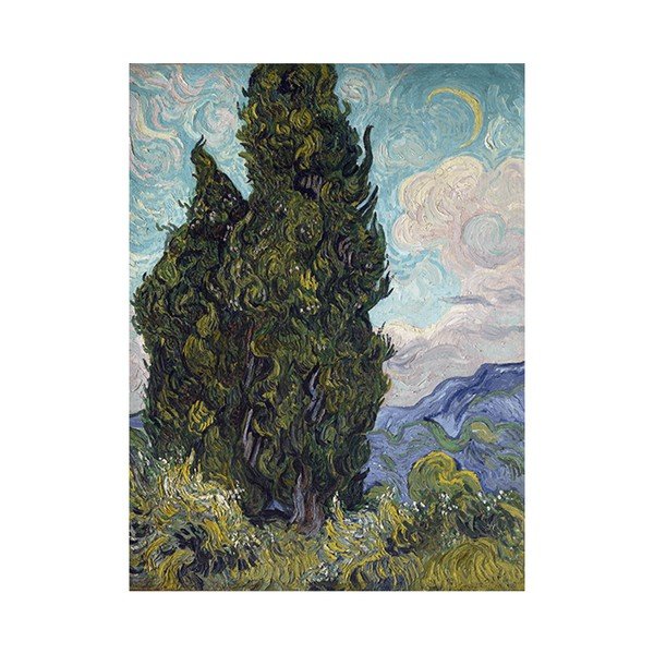 Slika Vincenta van Gogha - Čempresi, 50x40 cm