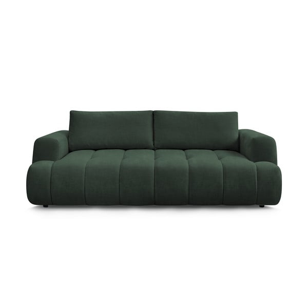Zelena sklopiva/s prostorom za odlaganje sofa 251 cm Fuji – Bobochic Paris