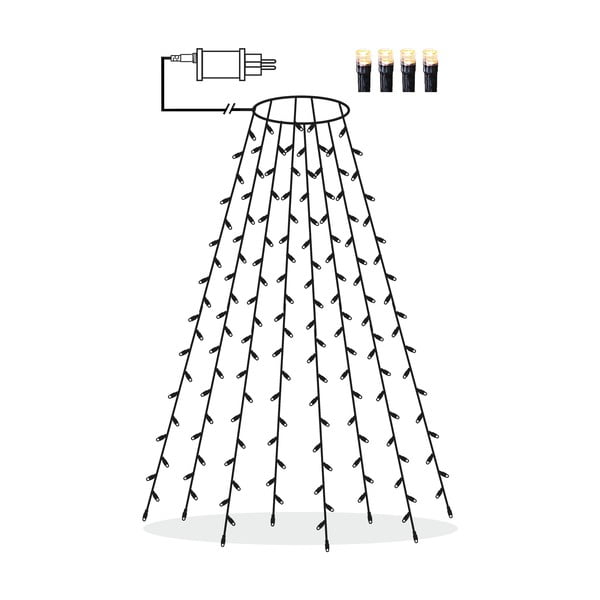 Svjetleći lanac broj žarulja 160 kom s božićnim motivom dužina 200 cm Serie LED – Star Trading