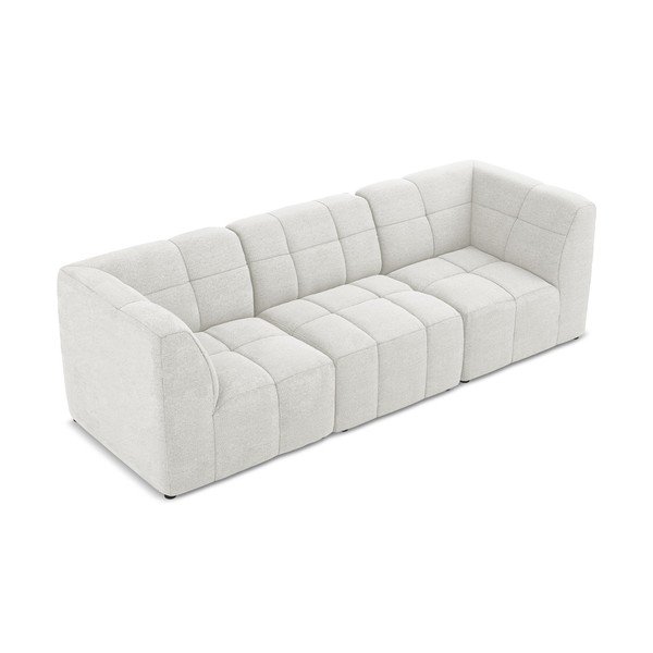 Bijela sofa od bouclé tkanine 255 cm Aloha – Makamii-image-2