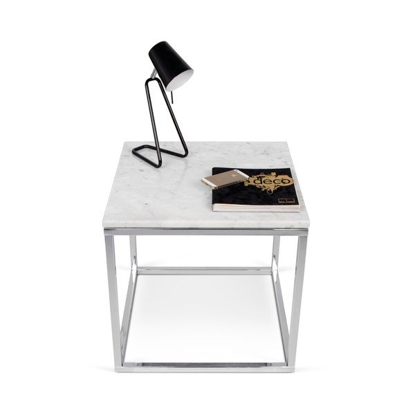 Bijeli stol s mramornim dekorom TemaHome Prairie-image-1