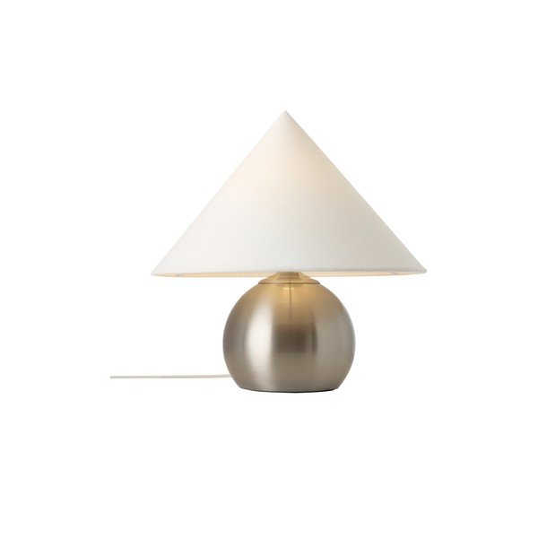 Bijela/u sjajno srebrnoj boji tekstilna stolna lampa (visina 38 cm) Connie – Ellos Home-image-3