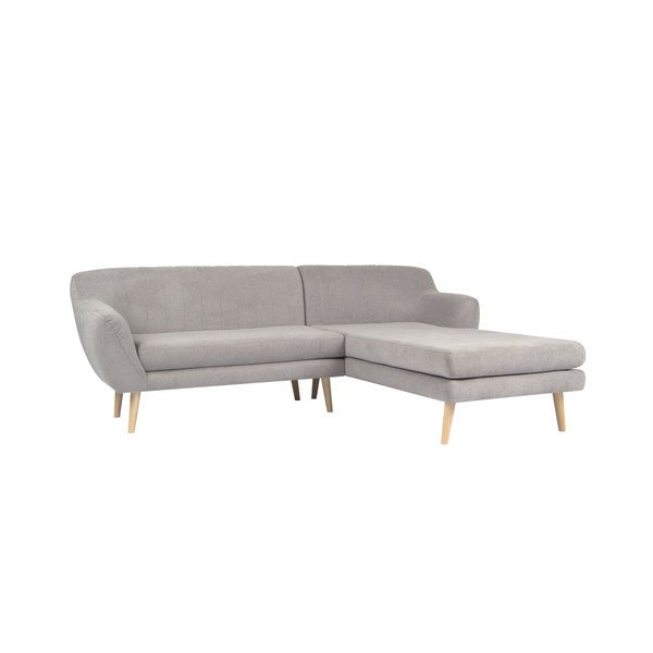 Svijetlo sivi kauč s ležaljkom na desnoj strani Mazzini Sofas Sardaigne-image-3