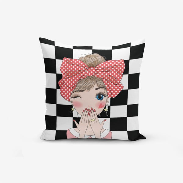 Jastučnica s primjesom pamuka Minimalist Cushion Covers Damali Fashion Girl Modern, 45 x 45 cm