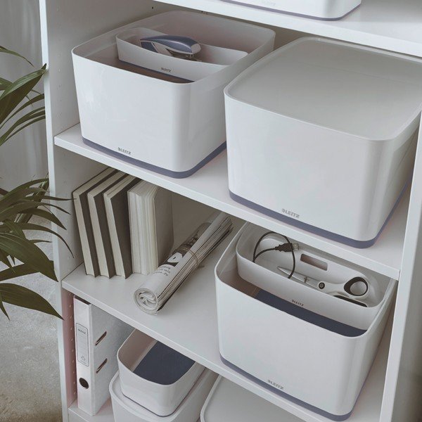 Bijela kutija s poklopcem Leitz Office, volumen 18 l-image-1