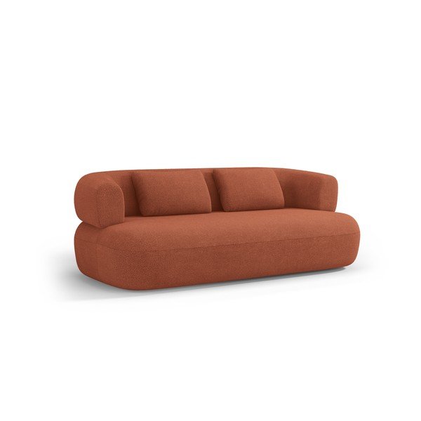 Sofa od bouclé tkanine boja terakote 178 cm Jenny – Micadoni 