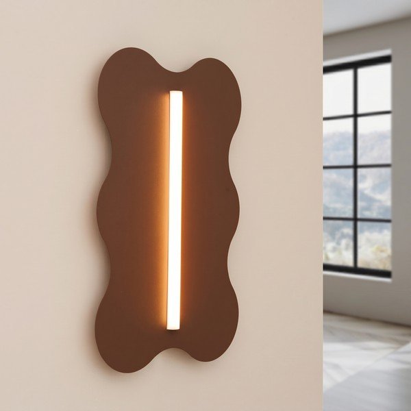 Smeđa metalna zidna lampa KLOVER – Thoro-image-1