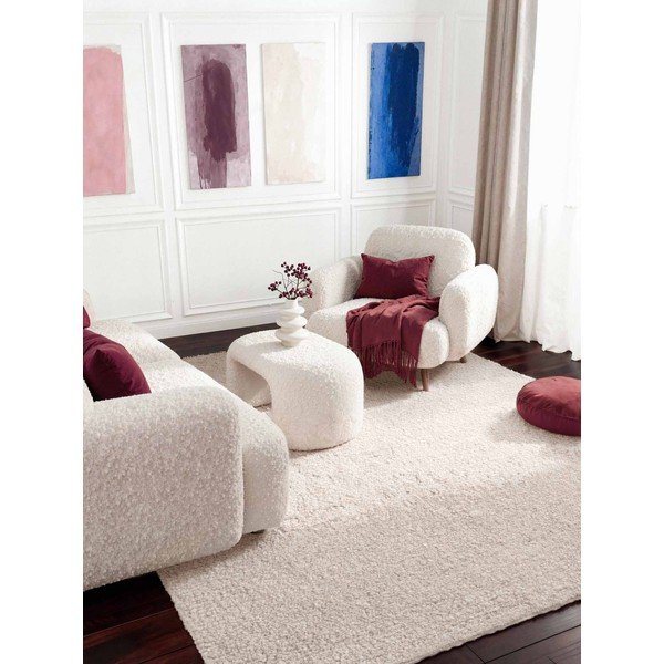 Ručno rađen tepih od boucle tkanine boje slonovače 200x290 cm Notting Hill Portobello – Ted Baker-image-2