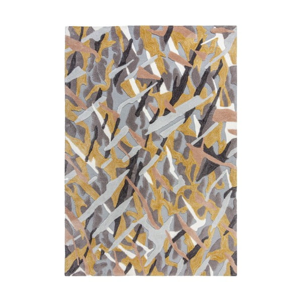 Sivo-žuti tepih Flair Rugs Bark, 120 x 170 cm