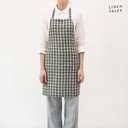 Lanena pregača Forest Green Gingham – Linen Tales