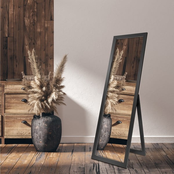 Podno ogledalo u crnom okviru Styler Sicilia, 46 x 146 cm-image-1