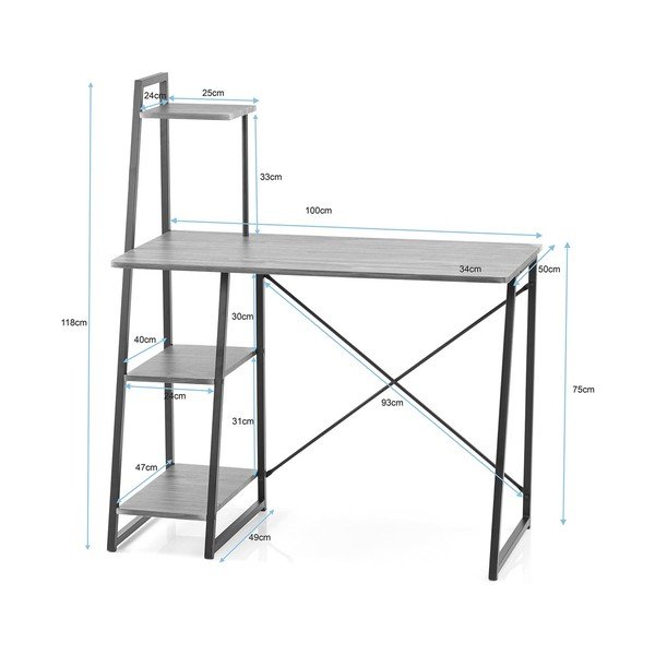 Radni stol 50x102 cm Bren – Homede-image-3