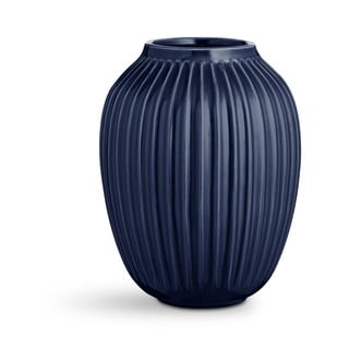 Tamnoplava vaza od kamenine Kähler Design Hammershoi, visina 25 cm