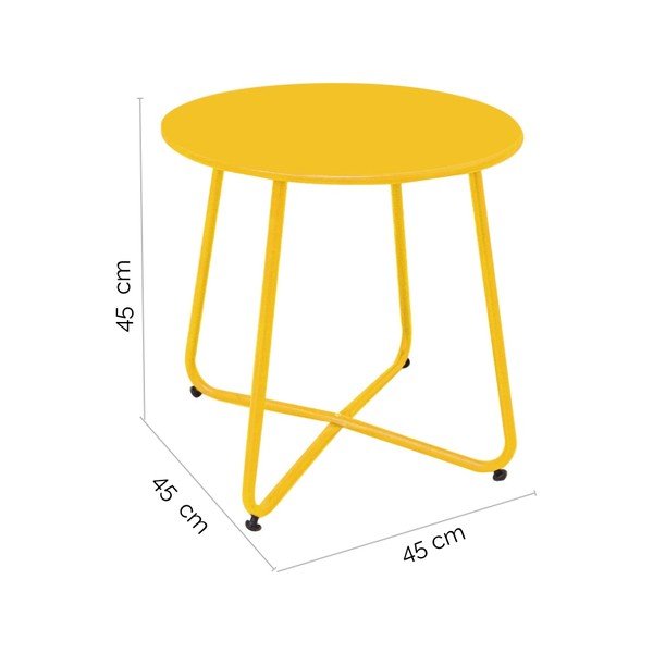 Metalni okrugli vrtni stolić ø 45 cm Luna - LDK Garden-image-2