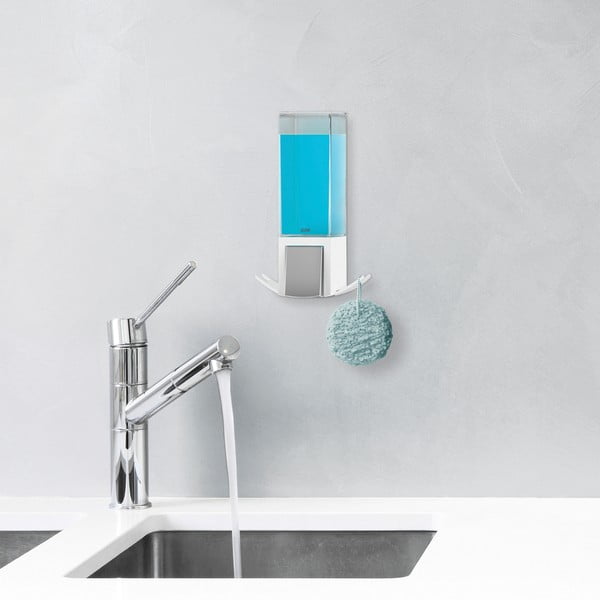 Bijeli zidni dozator sapuna 500 ml – Compactor-image-1