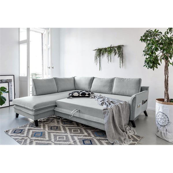 Svijetlosiva kutna garnitura na razvlačenje Miuform Charming Charlie L, lijevi kut-image-3