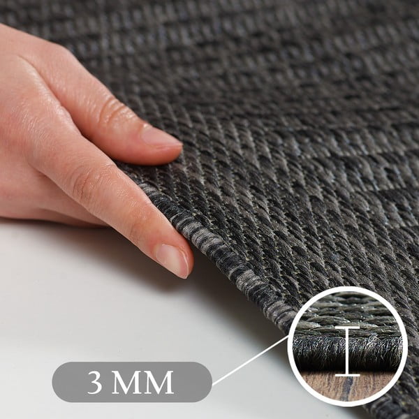 Tamno sivi unutarnji i vanjski tepih 200x290 cm Giza 1410 – Ayyildiz Carpets-image-4