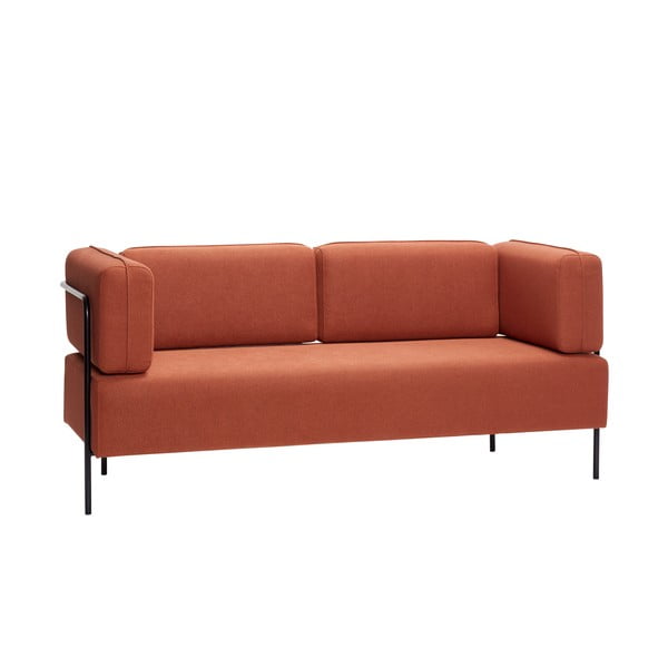 Narančasta sofa s metalnom konstrukcijom Hübsch Block