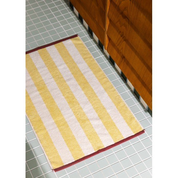 Žuta  tekstilna kupaonska prostirka 50x80 cm Gobo – noo.ma-image-3