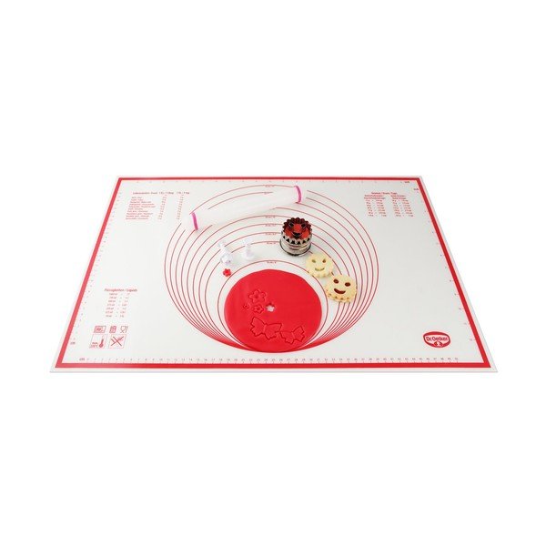 Crveno-bijela silikonska folija za pečenje Dr. Oetker Flexxibel Love, 60 x 40 cm-image-2