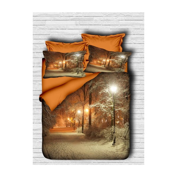 Božićna posteljina za bračni krevet sa Dion plahtama, 200 x 220 cm