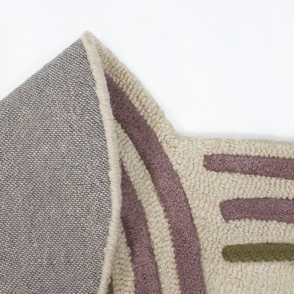 Zeleni ručno rađen vunen tepih 140x200 cm Spiral Shaped  – Flair Rugs-image-4