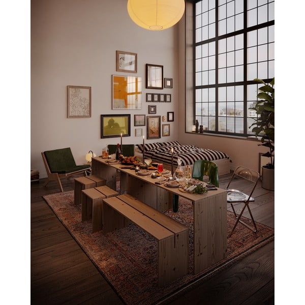 Stolac od masivnog bora u prirodnoj boji Join-In – Karup Design-image-1