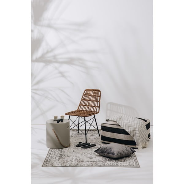 Svijetlosivi pokrivač s pamukom Euromant Chevron, 140 x 160 cm-image-1