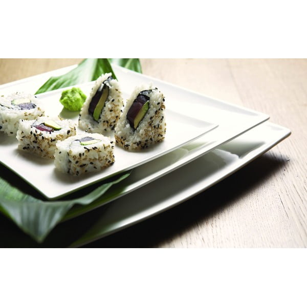 Bijeli porculanski tanjur Maxwell & Williams East Meets West, 36,5 x 18 cm-image-2