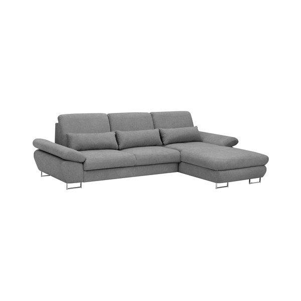 Svijetlo sivi kauč na razvlačenje Windsor &amp; Co Sofas Pi, desni kut-image-1