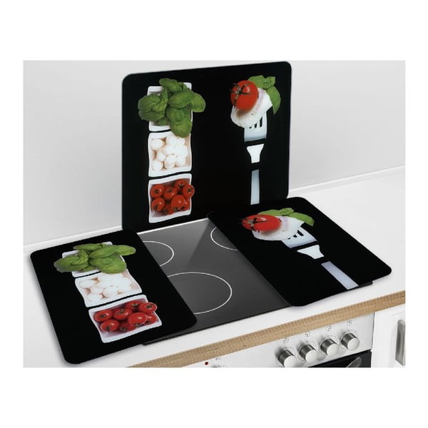 Set od 2 staklena poklopaca za štednjak Wenkooo Caprese, 52 x 30 cm-image-4