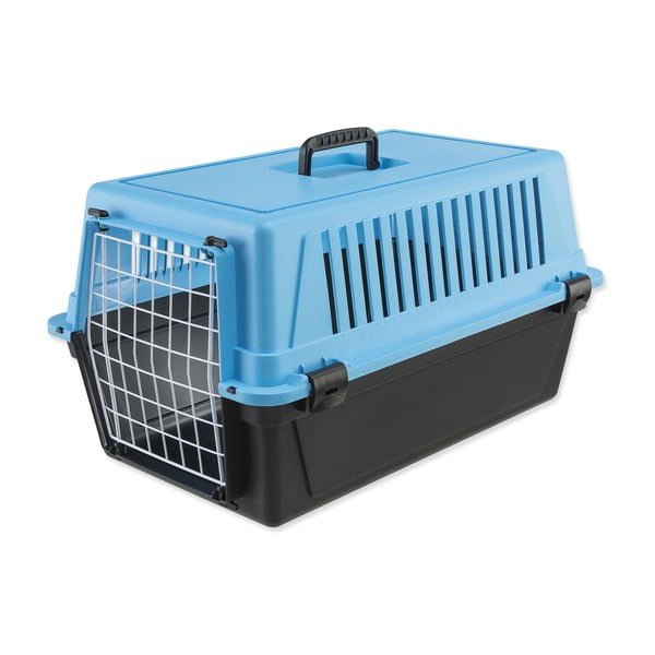 Crni/svijetlo plavi transporter za kućne ljubimce za kućne ljubimce 37x58 cm Ferplast Atlas 20 – Plaček Pet Products-image-1