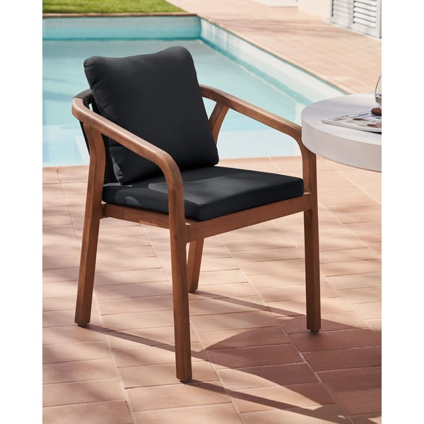 Crne/u prirodnoj boji blagovaonske stolice u setu 4 kom Malaret – Kave Home-image-1